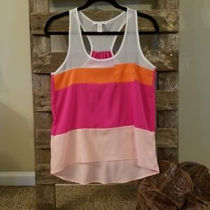 Never worn! Stripe Shear Tank Top